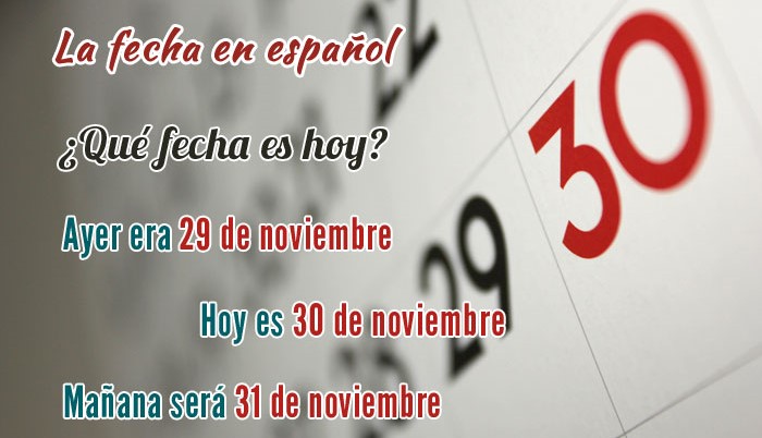 Saying dates in Spanish